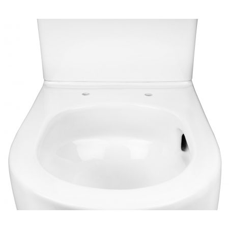 Oltens Hamnes Stille kompakt WC mísa s povrchovou úpravou SmartClean, vířivé splachování, s pomalu sklopným sedátkem Ovan, bílá 44503000