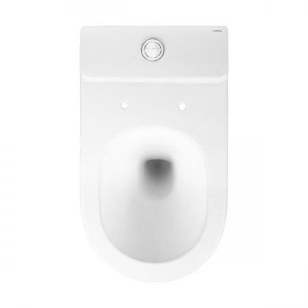 Oltens Hamnes Stille kompakt WC mísa s povrchovou úpravou SmartClean, vířivé splachování, s pomalu sklopným sedátkem Ovan, bílá 44503000