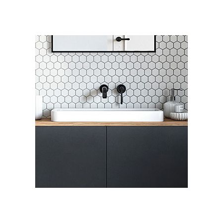 Oltens Kagera Aufsatzwaschbecken 60x42 cm weiß 40303000