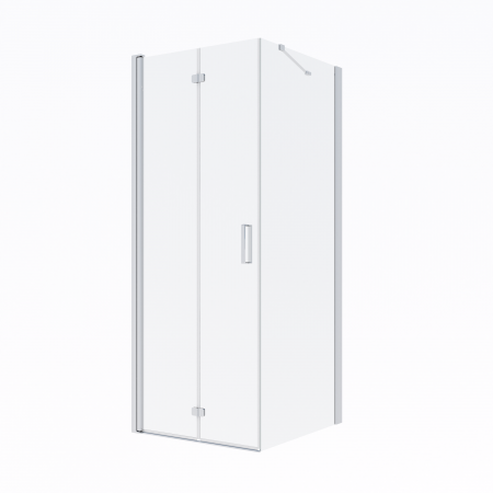 Oltens Trana kabina prysznicowa 80x80 cm kwadratowa drzwi ze ścianką 20003100