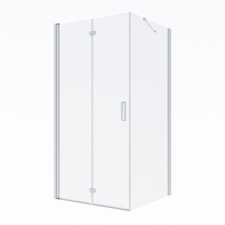 Oltens Trana shower cubicle 100x90 cm rectangular door with a fixed wall 20201100
