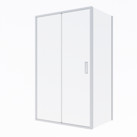 Oltens Fulla kabina prysznicowa 130x80 cm prostokątna drzwi ze ścianką chrom/szkło przezroczyste 20209100
