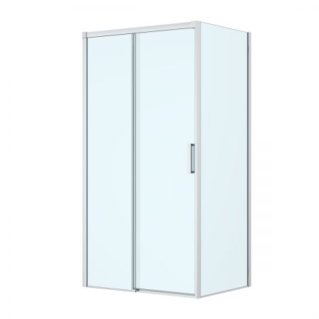 Oltens Breda shower enclosure 110x90 cm rectangular chrome/transparent glass 20225100