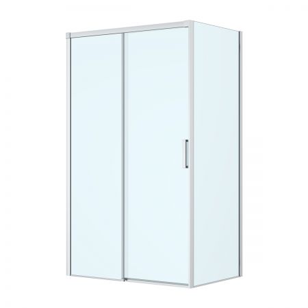 Oltens Breda shower enclosure 120x90 cm rectangular chrome/transparent glass 20226100