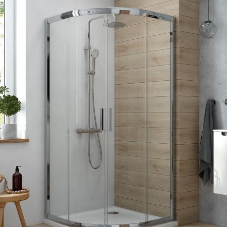 Oltens Vorma shower cubicle 90x90 cm half-round 20102100