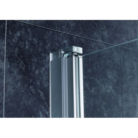 Oltens Trana kabina prysznicowa 90x90 cm kwadratowa drzwi ze ścianką 20004100