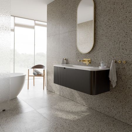 Oltens Hamnes umywalka 120x46,1 cm prostokątna meblowa PureSurface biały mat 40215900
