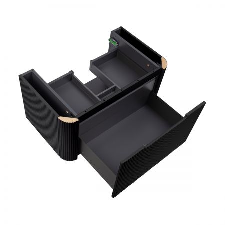 Oltens Hamnes umyvadlová skříňka 80 cm, matná černá 60023300