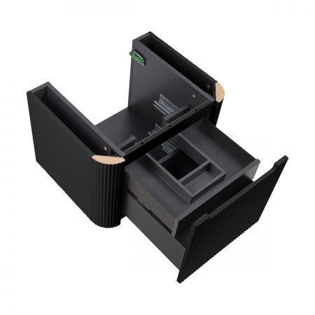 Oltens Hamnes umyvadlová skříňka 60 cm, matná černá 60022300