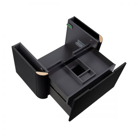 Oltens Hamnes umyvadlová skříňka 80 cm, matná černá 60023300