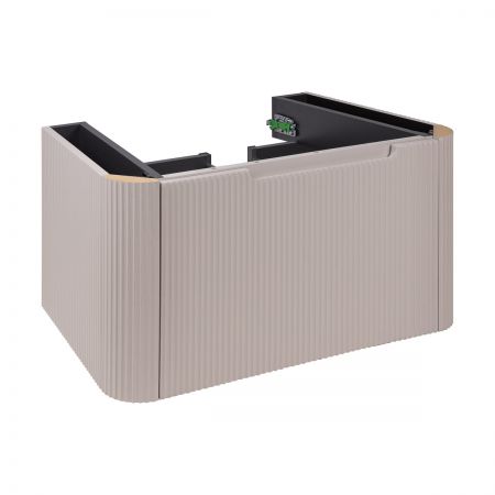 Oltens Hamnes sada koupelnového nábytku 60 cm s horní deskou, kašmírová/bílá 68666900