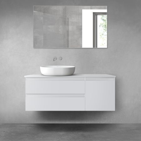 Oltens Vernal zestaw mebli łazienkowych 120 cm z blatem szary mat 68208700