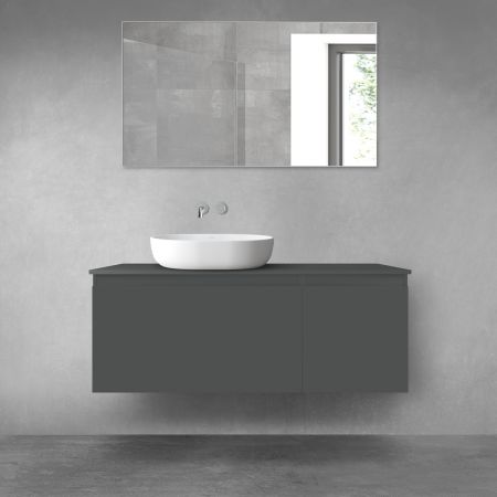 Oltens Vernal zestaw mebli łazienkowych 120 cm z blatem grafit mat 68248400
