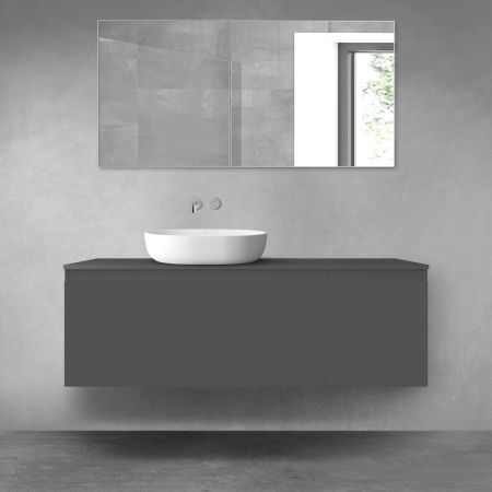Oltens Vernal zestaw mebli łazienkowych 140 cm z blatem grafit mat 68312400