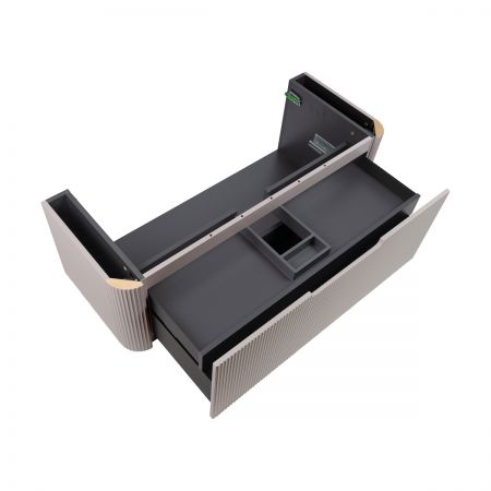 Oltens Hamnes sada koupelnového nábytku 120 cm s horní deskou, kašmírová 68677900