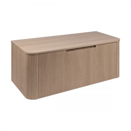 Oltens Hamnes Bademöbelset 100 cm mit Waschbeckenplatte, Eiche 68673060