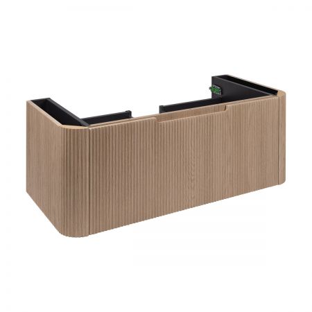 Oltens Hamnes sada koupelnového nábytku 100 cm s horní deskou, dub/kašmírová 68676060