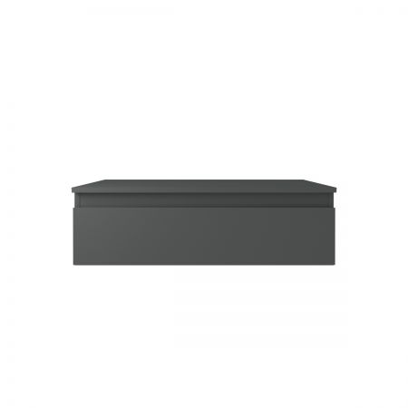Oltens Vernal wall-mounted base unit 80 cm with countertop, matte graphite 68101400