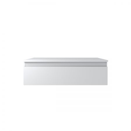 Oltens Vernal Waschbeckenunterschrank wandhängend 80 cm mit Waschbeckenplatte grau matt 68101700