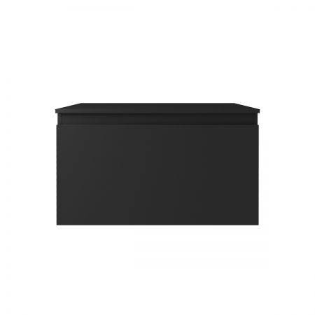 Oltens Vernal szafka 80 cm podumywalkowa wisząca z blatem czarny mat 68127300