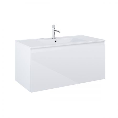 Oltens Vernal vanity unit 100 cm white gloss 68016000