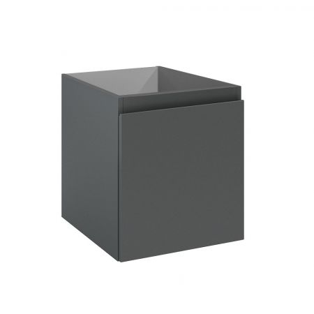 Oltens Vernal bathroom furniture set 140 cm with countertop, matte graphite/oak 68274400