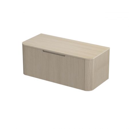 Oltens Hamnes sada koupelnového nábytku 100 cm s horní deskou, dub/kašmírová 68676060