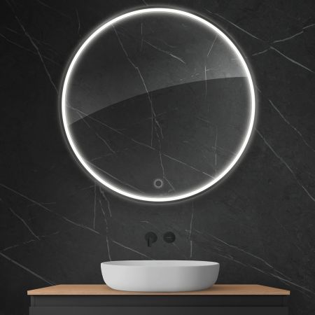 Oltens Nordlis mirror 100 cm, round with LED lighting and Klarglas system 64102300