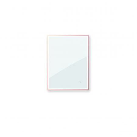 Oltens Nordlis zrcadlo 60x80 cm obdélníkový s osvětlením a systémem Klarglas, měď kartáčovaná 64105610