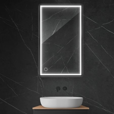 Oltens Nordlis mirror 60x100 cm, rectangular with LED lighting and Klarglas system 64106300