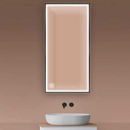 Oltens Nordlis mirror 60x120 cm, rectangular with LED lighting and Klarglas system 64107300