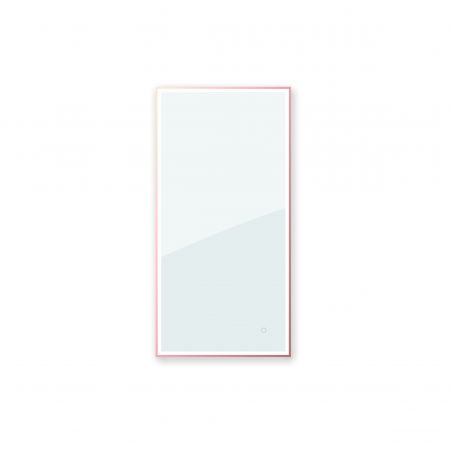 Oltens Nordlis zrcadlo 60x100 cm obdélníkový s osvětlením a systémem Klarglas, měď kartáčovaná 64111610