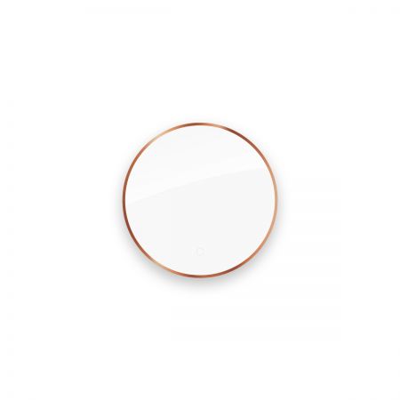 Oltens Nordlis zrcadlo 60 cm kulatý s osvětlením a systémem Klarglas, měď kartáčovaná 64108610