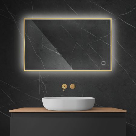 Oltens Nordlis mirror 60x100 cm, rectangular with LED lighting and Klarglas system 64111800