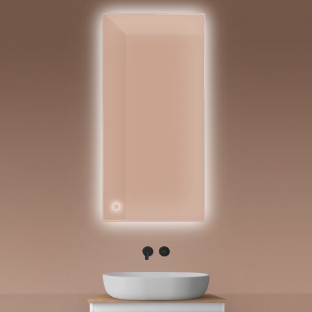 Oltens Nordlis mirror 60x120 cm, rectangular with LED lighting and Klarglas system 64112000