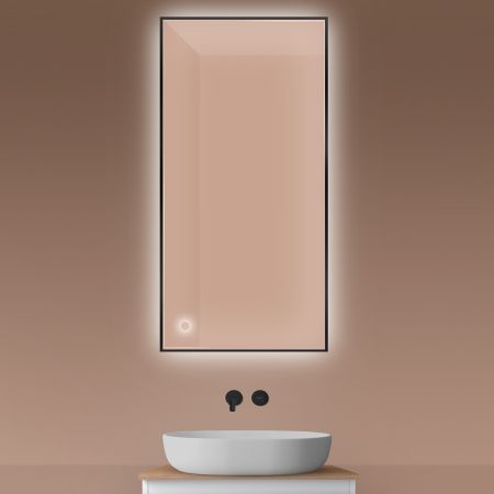 Oltens Nordlis mirror 60x120 cm, rectangular with LED lighting and Klarglas system 64112300