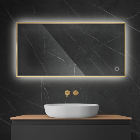 Oltens Nordlis mirror 60x120 cm, rectangular with LED lighting and Klarglas system 64112800