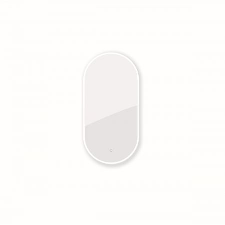 Oltens Nordlis mirror 50x100 cm, oval with LED lighting and Klarglas system 64128000