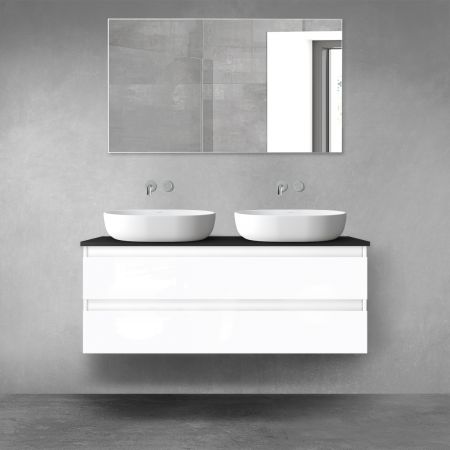 Oltens Vernal wall-mounted base unit 120 cm, white gloss 60019000