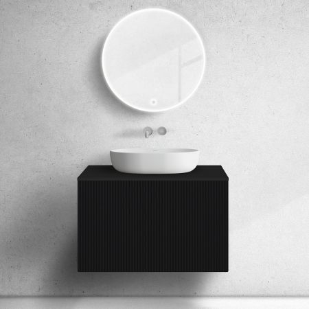 Oltens Lun szafka podumywalkowa 80 cm czarny mat 60028300