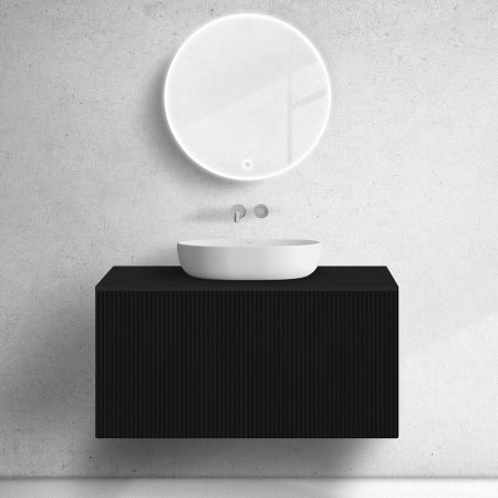 Oltens Lun szafka podumywalkowa 100 cm czarny mat 60029300