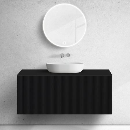 Oltens Lun szafka podumywalkowa 120 cm czarny mat 60030300