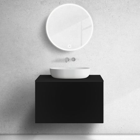 Oltens Lun szafka podumywalkowa 80 cm czarny mat 60033300