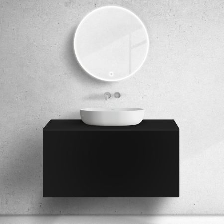 Oltens Lun szafka podumywalkowa 100 cm czarny mat 60034300