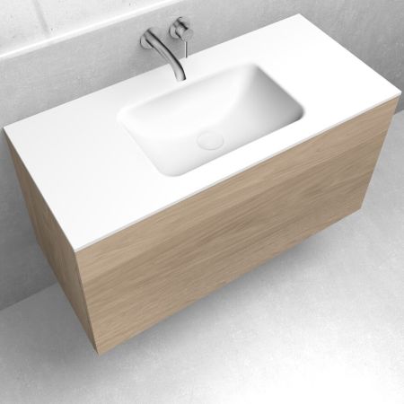 Oltens Kalla umywalka 100,2x46 cm meblowa LavaForm biały mat 40208900