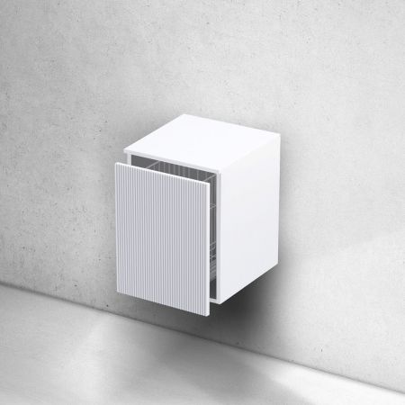 Oltens Lun bathroom cabinet with 40-cm cargo basket, matte white 68804000