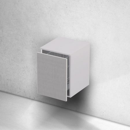 Oltens Lun bathroom cabinet with 40-cm cargo basket, cashmere 68804900