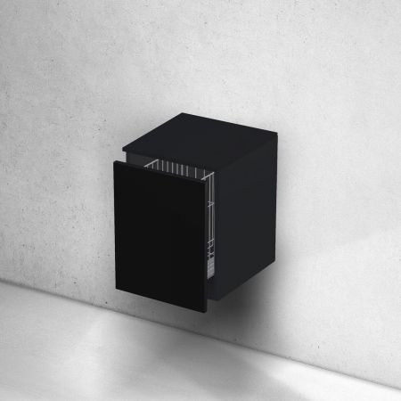 Oltens Lun bathroom cabinet with 40-cm cargo basket, matte black 68805300