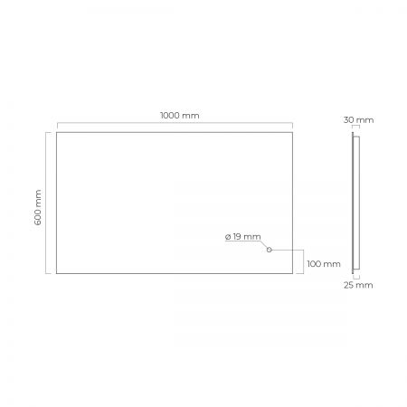 Oltens Nordlis zrcadlo 60x100 cm obdélníkový s osvětlením a systémem Klarglas 64111000