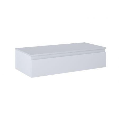 Oltens Vernal wall-mounted base unit 100 cm with countertop, matte grey 68102700
